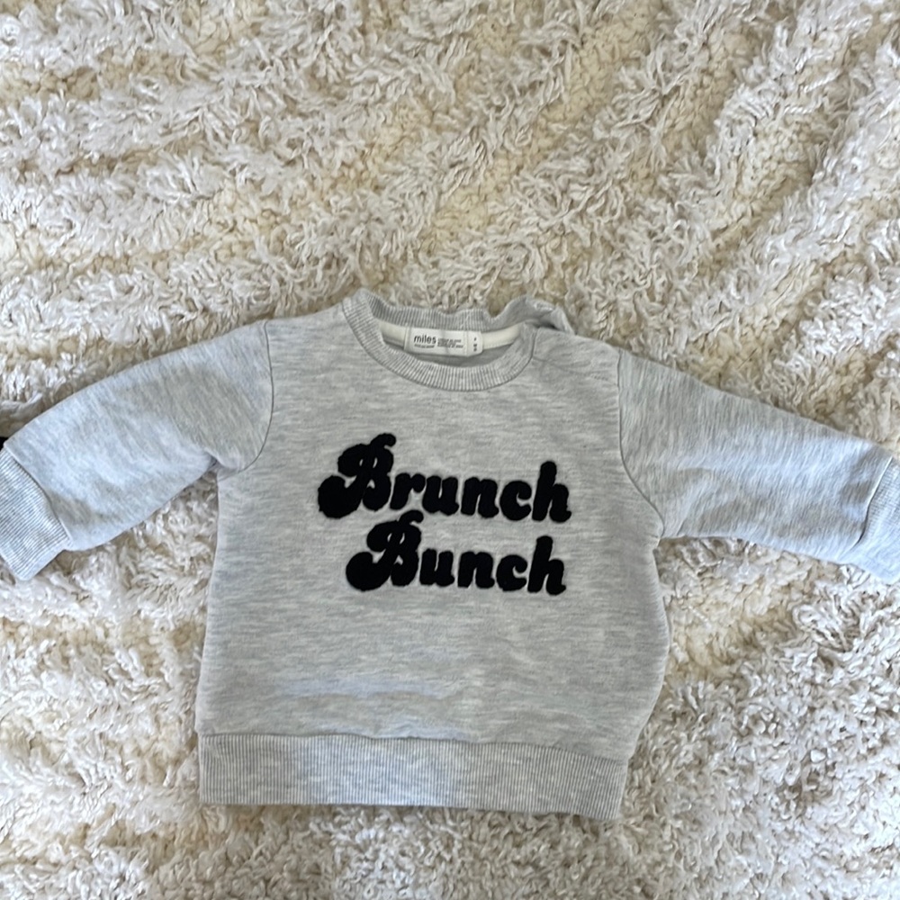 Miles the Label sweatshirt size 3 months
